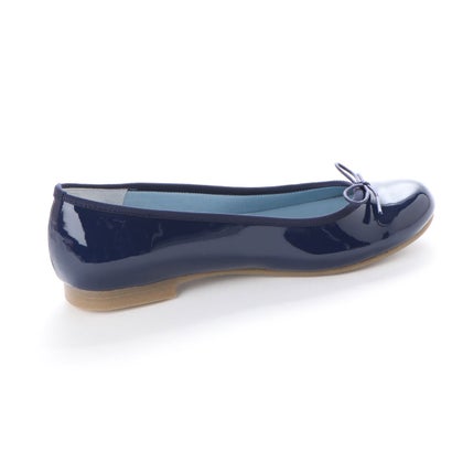 最高の品質の エマ フランシス Emma Francis ラウンドトゥ フラット バレエシューズ ネイビー エナメル Qdtek Vn