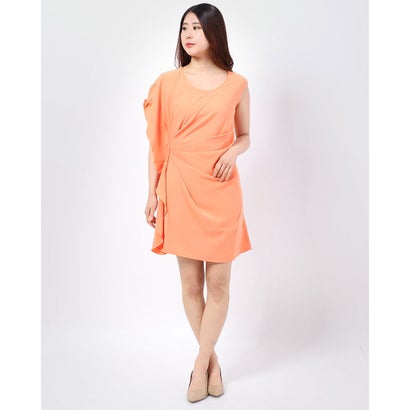 楽天市場 スタイルブロック Styleblock ドレープシフォン結婚式ワンピースパーティードレス オレンジ Locomall ロコンド公式ストア