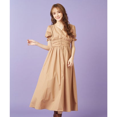 楽天市場 ミーア Miia パフスリーブマキシワンピース ベージュ Locomall ロコンド公式ストア
