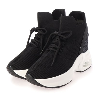 高価値 ミスティックグロウ Black レースアップ厚底エアソールスニーカー Glow Mystic 靴 Mbw