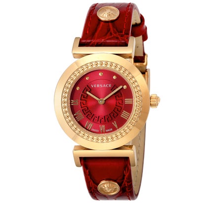 完璧 ヴェルサーチウォッチ VERSACE WATCH VANITY レッド