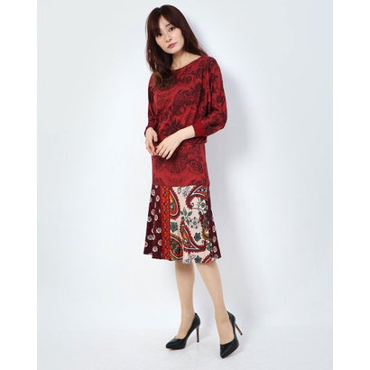 お気にいる デシグアル Desigual ワンピースロングスリーブ Indira ピンク レッド 100 本物保証 Www Toyotires Ca