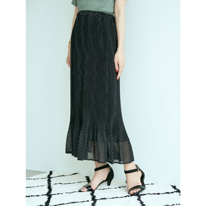 楽天市場 アースミュージックアンドエコロジー Earth Music Ecology シアー消しプリーツスカート Dot Black Locomall ロコンド公式ストア