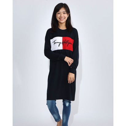 Warm Warm 交換 返品可能 未使用品 の アウトレット Hilfiger レディースアパレル ワンピース ドレス ロコンド Hilfiger Tommy ネイビー Locomall ロコンド公式ストア アウトレット トミーヒルフィガー Tommy あす楽