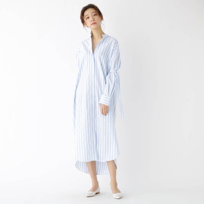 レディースファッション ワンピース ドレステリア Dressterior Robelite And Co ローベリィテアンドシーオー ストライプドレス ブルー 予約 Funerariasagradocorazon Cl