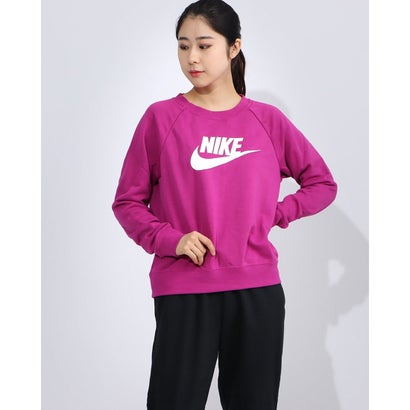 21セール エッセンシャル ウィメンズ ナイキ スウェットトレーナー レディース Nike ナイキ クルー ピンク Bv フリース Ni1757ew Kalnica Eu