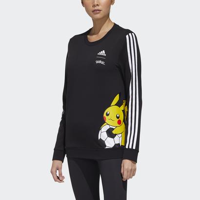 100 正規品 ピカチュウ ポケモン Adidas アディダス スウェットシャツ ブラック Sweatshirt Pikachu Pokemon Ad381ew363 Gomez Cr