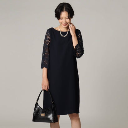 小物などお買い得な福袋 ワンピース アンタイトル Untitled レーススリーブツイルワンピース ネイビー Oglinginches Com