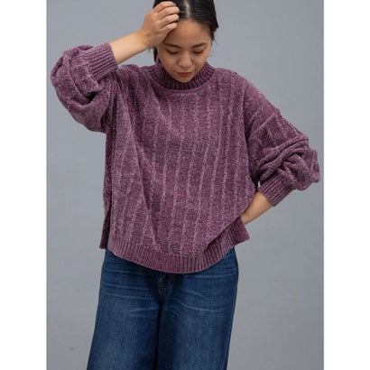 楽天市場 アースミュージックアンドエコロジー Earth Music Ecology ベロアモールニットプルオーバー Lavender Locomall ロコンド公式ストア