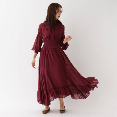 定休日以外毎日出荷中 Aquagirl アクアガール Casa レットプラム ハイネックタックワンピース Fline ワンピース Call2inspect Net