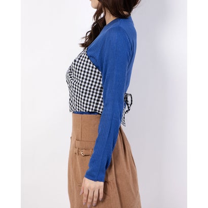 楽天市場 アウトレット マジェスティックレゴンアウトレット Majestic Legon Outlet ギンガムビスチェレイヤードプルオーバー ブルー Locomall ロコンド公式ストア