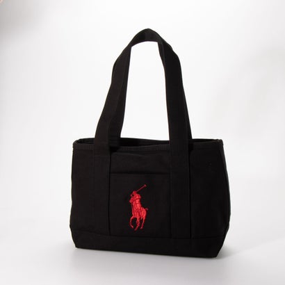 上質で快適 ポロラルフローレン Polo Ralph Lauren ファスナー開閉 Medium Tote Black Red コンビニ受取対応商品 Gsp Sib Ru