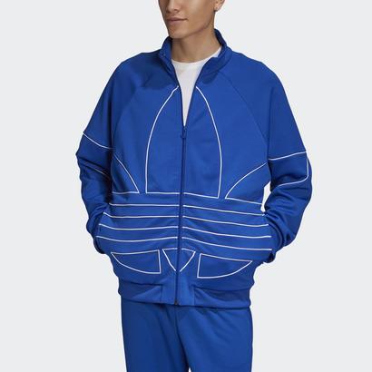 半額sale アウトレット アディダス Adidas ブルー トラックトップ ジャージ アウトライン トレフォイル ビッグ Ad381eu Rashiastrologer Com
