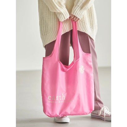 楽天市場 アースミュージックアンドエコロジー Earth Music Ecology コンパクトロゴエコバッグ Pink Locomall ロコンド公式ストア