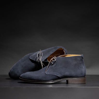 ベビーグッズも大集合 サルヴァトーレロッシ Salvatore Rossi チャッカブーツ Aosta S Nvy Manjares Cl