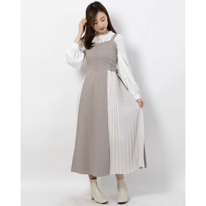 楽天市場 アウトレット アルシーヴ Archives チェックサイドプリーツキャミワンピース グレー Locomall ロコンド公式ストア