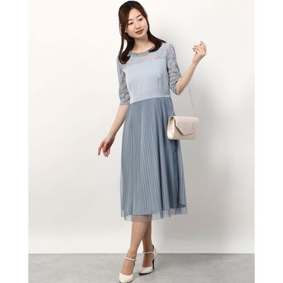 レディースファッション ワンピース ハレモード Haremode ブルーグレー 3114 シフォンプリーツドレス ワンピース パーティー 結婚式 二次会 セレモニーシーン対応 値下げ Backingtrackplaymusic Com