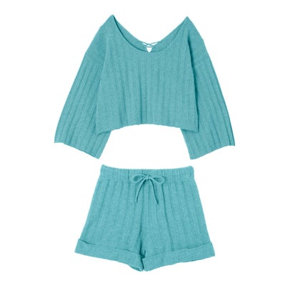 楽天市場 ラヴィジュール Ravijour 2wayワイドリブ セットアップ Blue Locomall ロコンド公式ストア