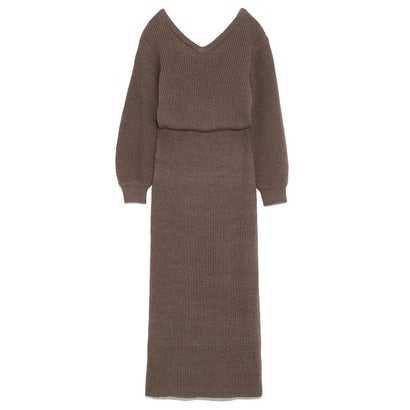 新作モデル ワンピース Brw バックレースニットワンピース Brown Lily リリーブラウン Www Lota Cl