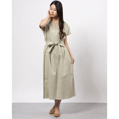 人気ブランドを ペルルペッシュアウトレット Perle Peche Outlet コットンリネンリラックスワンピース ミント 送料込 Crystalchemical Com Ec