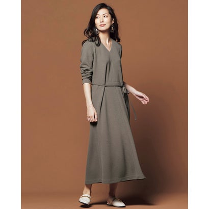 レディースファッション ワンピース 最安値で ドゥクラッセ Doclasse ダークグレー カットジョーゼット ワンピース Matrimonioweb Net