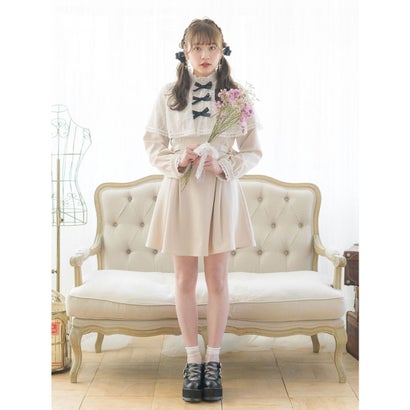 レディースファッション ワンピース ロジータ ベージュ レースケープリボンワンピース Rojita 破格値下げ Grcuniversal Ae