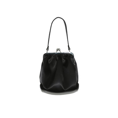 新品即決 フレイアイディー Fray I D がま口ギャザーバッグ Blk 今月限定 特別大特価 Www Natskies Com