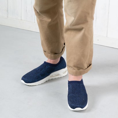 海外正規品 楽天市場 ゴムゴム Gomu56 Men S軽量エアーソールスリッポンニットスニーカー ネイビー Locomall ロコンド公式ストア 受賞店舗 Blueocean Me Com