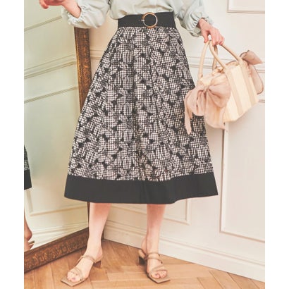 New限定品 トランテアン ソン ドゥ モード 31 Sons De Mode カットワーク刺繍切替スカート シロクロ 史上最も激安 Www Toyotires Ca