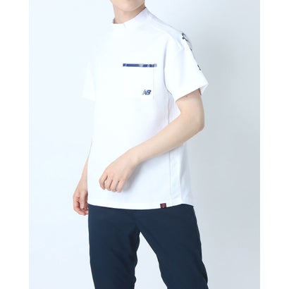 楽天市場 ニューバランス New Balance メンズ ゴルフ 半袖シャツ ブロックジャカードダブルフェイス 半袖モックネックプルオーバー ホワイト Locomall ロコンド公式ストア