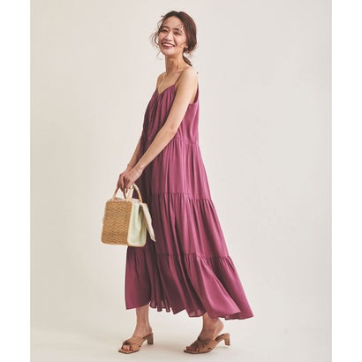 超歓迎 楽天市場 ザ ヴァージニア Thevirgnia ギャザーティアードキャミワンピース パープル Locomall ロコンド公式ストア 100 の保証 Csckerala Com