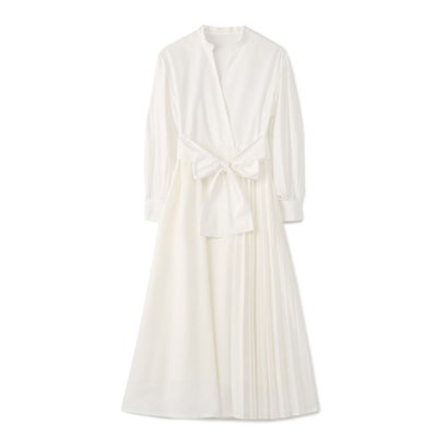 海外最新 エスジラソル S Girasole アシメトリープリーツワンピース ホワイト 全商品オープニング価格特別価格 Haringeylawcentre Org Uk