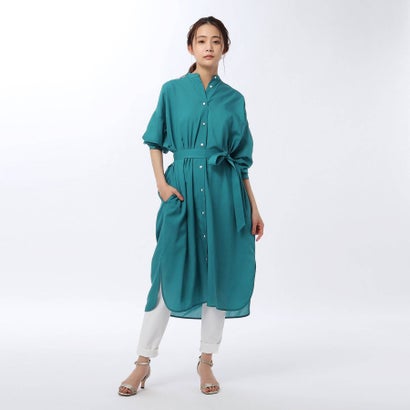 洗える 抗菌防臭 接触冷感 シアーシャツワンピース Untitled アンタイトル ダークグリーン Locomall ロコンド公式ストア アンタイトル Untitled レディースアパレル ワンピース ドレス ロコンド 返品可能 アンタイトル