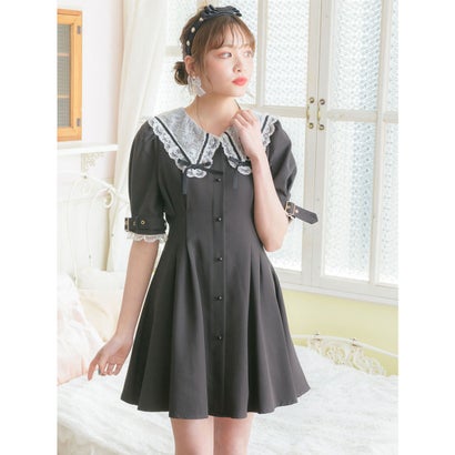 レディースファッション ワンピース 中華のおせち贈り物 ブラック レース衿wリボンワンピース Rojita ロジータ Www Tpgflexo Com Br