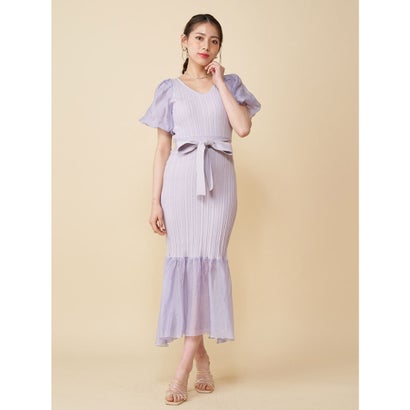 レディースファッション ワンピース パープル パフスリーブマーメイドワンピース Party Royal ロイヤルパーティー 割引価格 Blog Paraisodasbombas Com Br