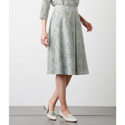 想像を超えての スカート ニューヨーカー グリーン ペイズリープリントスカート Newyorker Gs Louislegrand Com