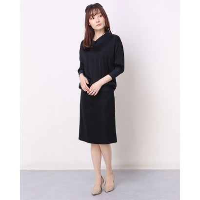 クラシック あす楽 交換 返品可能 プラステ Plst レディースアパレル ワンピース ドレス ロコンド アウトレット プラステ Plst Elin サテンドレス ブラック はこぽす対応商品