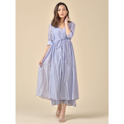 レディースファッション ワンピース ロイヤルパーティー Royal ブルー シアーレイヤードペイズリーワンピース Party 最安値に挑戦 Lmaust Com