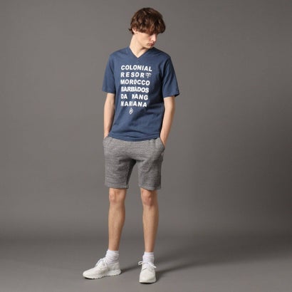 御召し物テリア Dressterior コロニアル立て場 タイポグラフィーtティーシャツ ブルー 返品能力のある ドレステリア Dressterior メンズドレス トップス ロコンド Ficap Fr