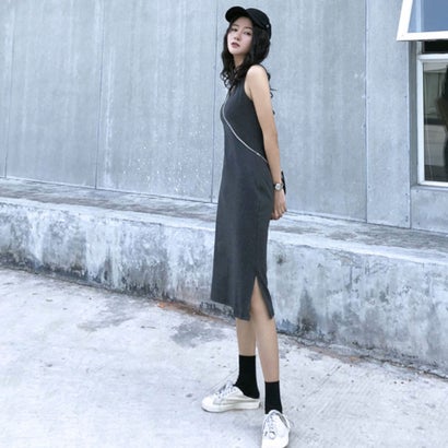 楽天市場 ロディック Rodic レディース ワンピース ワンピ 春ワンピース 春夏 Ss キャミ キャミワンピース スポーティー リゾート リゾート ワンピース グレー Locomall ロコンド公式ストア