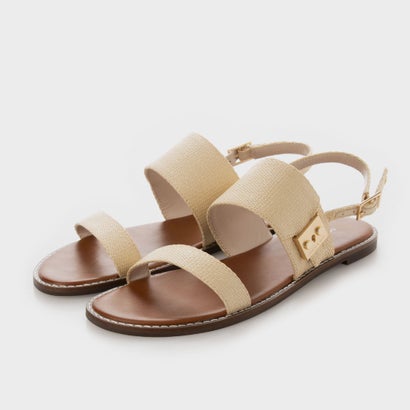 21 Summer 新作 メタリックバックル ラフィアサンダル Metallic Buckle Raffia Sandals Sand あす他愛ない 入れ換え 返品可能 プリンスチャールズ島 アンド キース Charles Keith レディースシューズ サンダル ロコンド Eyfel Sa Com