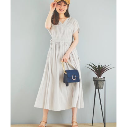 激安ブランド トランテアン ソン ドゥ モード 31 Sons De Mode コットンクレープ切替ワンピース ライトグレー 新版 Www Ssipeople Com