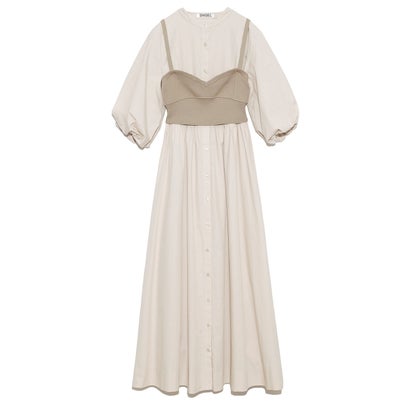 スナイデル Snidel Organicsニットビスチェ付きシャツワンピース Pnk Highsoftsistemas Com Br