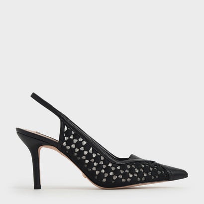 交換 返品可能 Summer Black 靴 チャールズ 注目の福袋 の Slingback Keith レディースシューズ パンプス ロコンド Leather あす楽 Slingback クロシェ レザー 21 クロシェ レザー スリングバックパンプス Black Locomall ロコンド