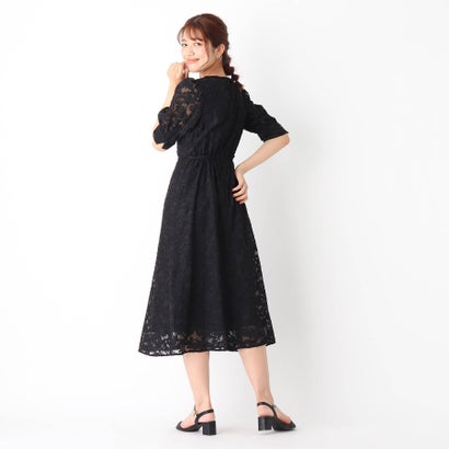 インデックス Index カットジャカードカシュクールワンピース Web限定サイズ ブラック Psicologosancora Es