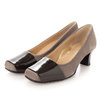 アウトレット ウィズウィズ With Width ぐらつかない新開発ソール ミドルヒール スクエアトゥパンプス Gync Paigebird Com