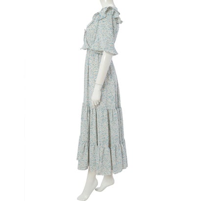 フィフス Fifth 花柄フリルデザインワンピース ライトブルー Vmaphotographystudios Com