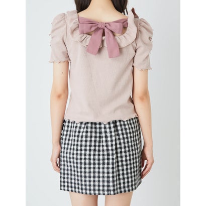 アンクルージュ Ank Rouge Backリボンパワショルtops ピンク Vmaphotographystudios Com