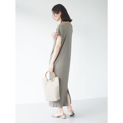 グリーンパークス Green Parks ランダムリブワンピース Khaki Butlerchimneys Com