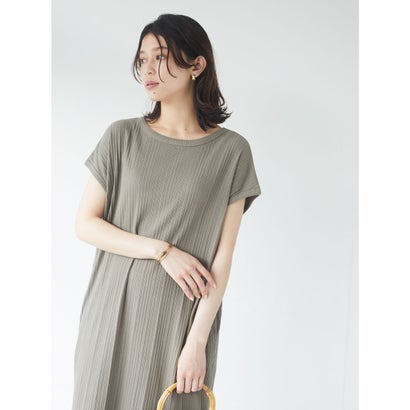 グリーンパークス Green Parks ランダムリブワンピース Khaki Butlerchimneys Com